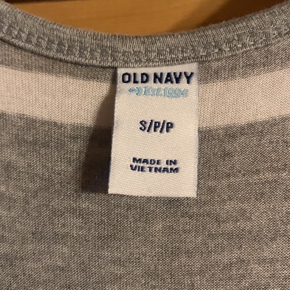 Old Navy Knit Tank Maxi Dress grey stripe Size Small - Picture 2 of 9